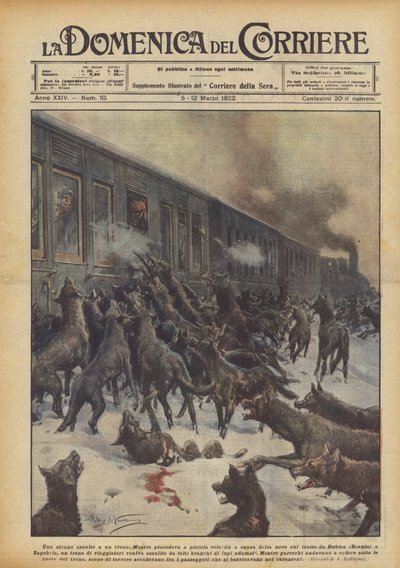 Outo hyökkäys junassa tekijältä Achille Beltrame