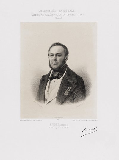 Kansalliskokous, kansanedustajien galleria - Marie François Joseph Jules André (Hérault) tekijältä Achille Devéria