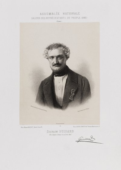 Kansalliskokous, kansanedustajien galleria - Sylvain Guizard (Creuse) tekijältä Achille Devéria