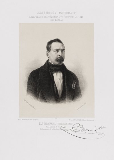 Kansalliskokous, kansanedustajien galleria - Toussaint Bravard (Puy-de-Dôme) tekijältä Achille Devéria