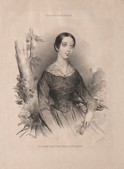 Rouva Pauline Garcia-Viardot tekijältä Achille Devéria