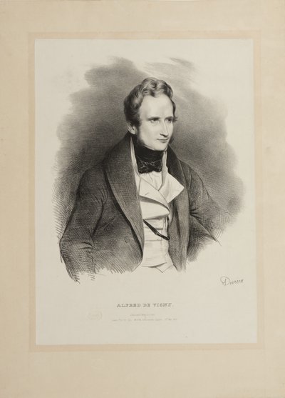 Kirjailija Alfred de Vignyn muotokuva 1797-1863, 1831. tekijältä Achille Devéria