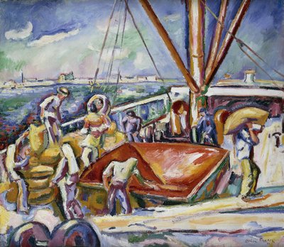 Sataman satama, Antwerpen; Purkaimet satamassa, Antwerpen tekijältä Achille Emile Othon Friesz