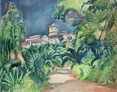 Coimbran yliopiston puutarhat, Portugali tekijältä Achille Emile Othon Friesz