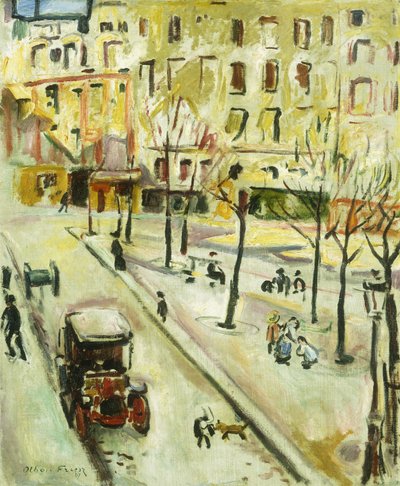 Pariisin katukohtaus; Scene de rue, Pariisi tekijältä Achille Emile Othon Friesz