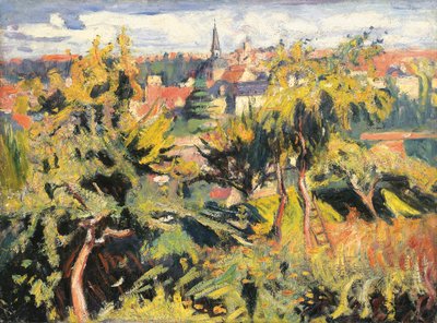 Pieni kaupunki puiden takana tekijältä Achille Emile Othon Friesz
