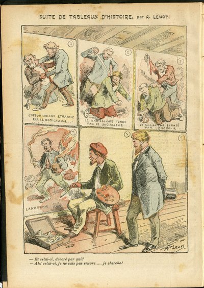 Kuvitus: Achille Lemot (1846-1909) Le Pelerinissä, 20.5.2006 - Sarja historiallisia maalauksia - Anarkistinen anarkismi, radikalismi, taide, vallankumous, opportunismi, epävarma, sosialismi - maalarit taiteilijat tekijältä Achille Lemot