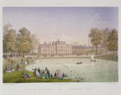 Kensingtonin palatsi, noin 1862 tekijältä Achille Louis Martinet