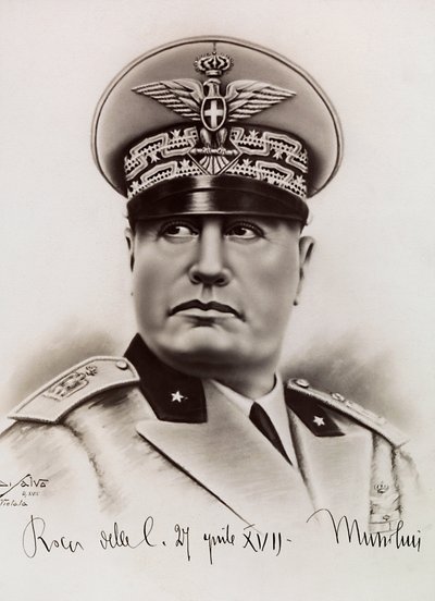 Benito Mussolini, 27041931 tekijältä Achille Villani