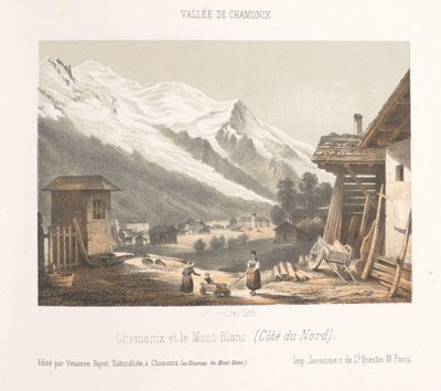 Zicht op de valley on Chamonix vanaf de pas Les Montées Sisäänkäynti Chamonix