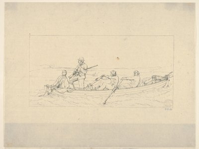 Marylanders ylittää Potomacin liittyäkseen Etelä-armeijaan Confederate War Etchinistä..., 1861-63. tekijältä Adalbert John Volck