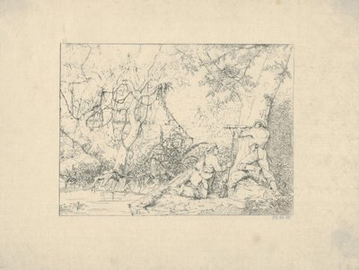 Vicksburgin kanava Confederate War Etchingsistä, 1861-63. tekijältä Adalbert John Volck