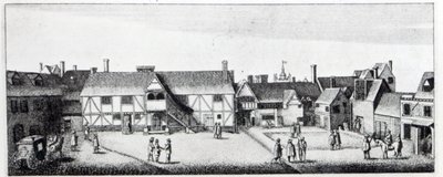 Eteläinen näkymä Arundel-talosta Lontoossa, Wenceslaus Hollarin kaivertama vuonna 1646 ja julkaistu vuonna 1792 tekijältä Adam Alexius Bierling