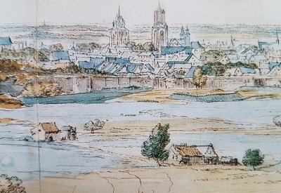 Näkymä Maastrichtista (A F vd Meulen, 1673), yksityiskohta 2 tekijältä Adam Frans van der Meulen