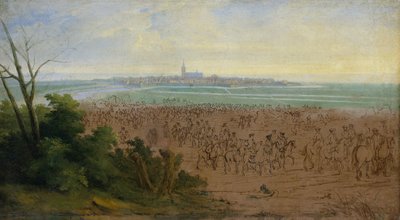 Ludvig XIV:n joukot ennen Naardenia, 20. heinäkuuta 1672 tekijältä Adam Frans van der Meulen