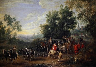 Prinsessan matkustava kulkue tekijältä Adam Frans van der Meulen