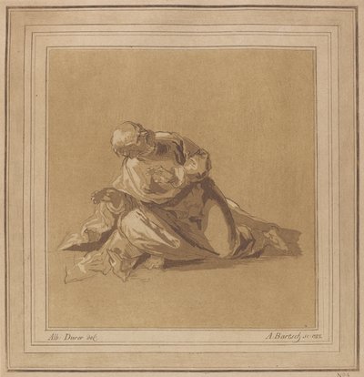 Hiipivä apostoli Pyhä Pietari, 1785. tekijältä Adam von Bartsch