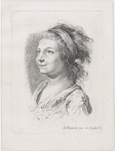Maria Anna Schaubachin muotokuva, 1785. tekijältä Adam von Bartsch