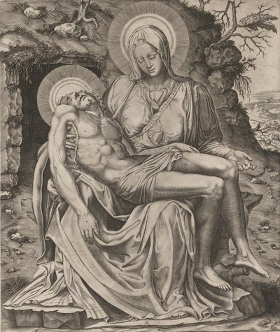 Vatikaani Pietà, 1566. tekijältä Adamo Scultori