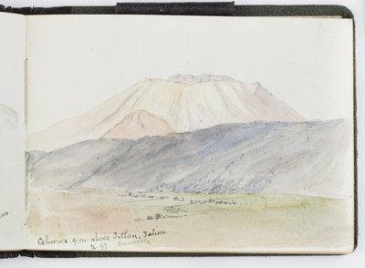 Luonnoskirja vesiväreistä, piirustuksia ja muistiinpanoja, Meksiko, 1896-1898 (akvarelli) tekijältä Adela Breton