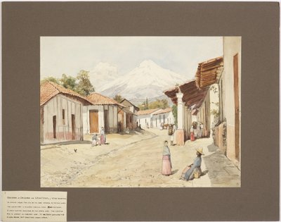 Orizaban tai Citlaltépetlin tulivuori - Tähtivuori - Veracruz, Meksiko (akvarelli) tekijältä Adela Breton