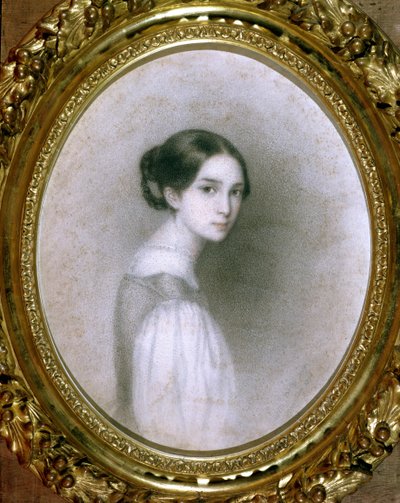 Leopoldine Hugon (1824-43) muotokuva (piirustus) tekijältä Adele Julie Hugo