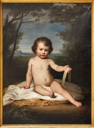 Young Saint John (öljy kankaalle) tekijältä Adeodato Malatesta or Malatesti