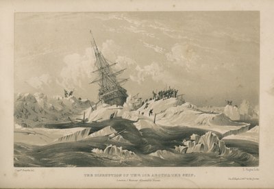 Jään hajoaminen laivan ympärillä tekijältä Admiral William Henry Smyth