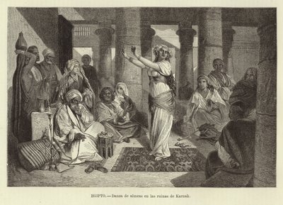 Egypti - Tanssii raunioissa Karnakissa tekijältä Adolf Closs