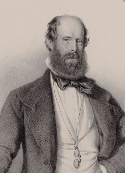 Säveltäjä Luigi Riccin muotokuva 1805-1859, 1858. tekijältä Adolf Dauthage