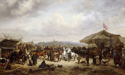 Hevosmessut, 1863 tekijältä Adolf Friedrich