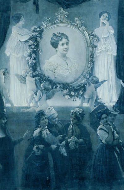 Näyttelijä Helene Hartmann tekijältä Adolf Hiremy Hirschl