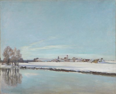 Talvimaisema (maisema Dachaussa) tekijältä Adolf Holzel