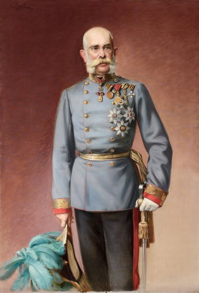 Franz Joseph I Itävallan muotokuva tekijältä Adolf Pirsch