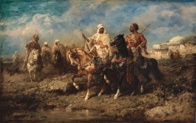Arabit, 1800-luvun loppupuoli (öljy kankaalle) tekijältä Adolf Schreyer