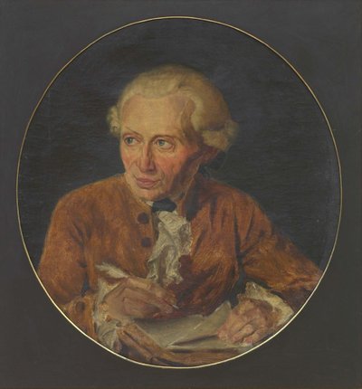 Immanuel Kantin muotokuva 1724-1804, 1800-luvun alku tekijältä Adolf von Heydeck