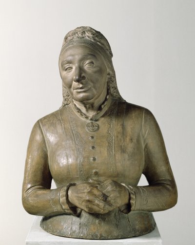 Muotokuva Marie Fielderistä (1819-1901), 1882 (terrakotta) tekijältä Adolf von Hildebrand