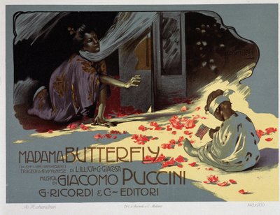 Puccinin "Madame Butterfly". tekijältä Adolfo Hohenstein