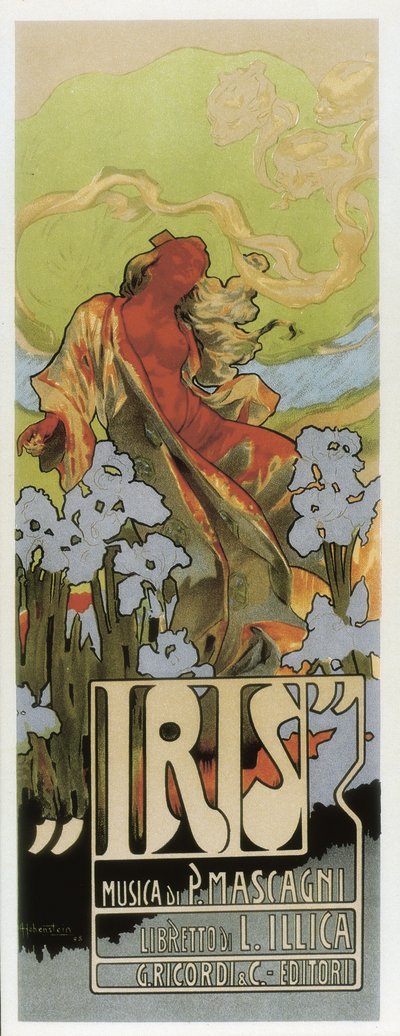 Pietro Mascagnin ooppera "Iris tekijältä Adolfo Hohenstein