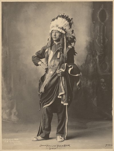 John Hollow Horn Bear, sioux tekijältä Adolph F. Muhr
