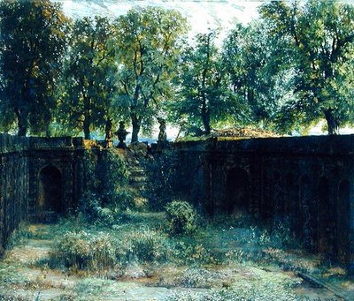 Nymphaeum Zwingerissä Dresdenissä, 1850 tekijältä Adolph Menzel