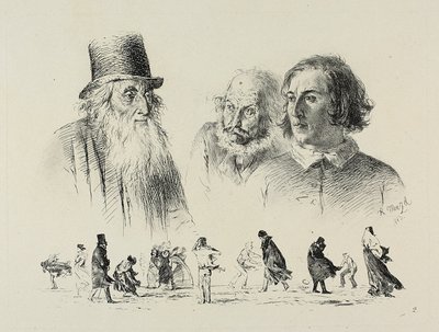 Levy kaksi, Radierversuche tekijältä Adolph Menzel