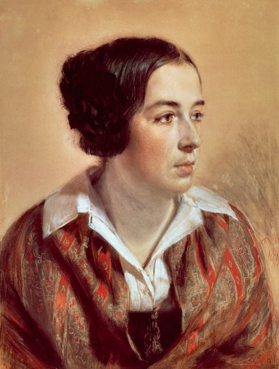 Caroline Arnoldin muotokuva tekijältä Adolph Menzel