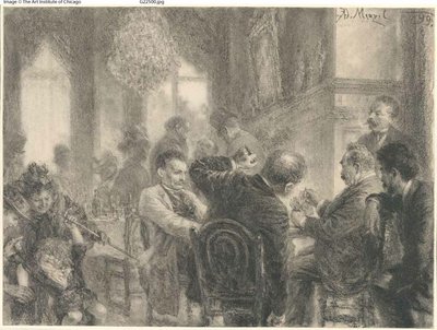 Korttipeli tekijältä Adolph Menzel