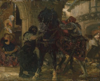 Ritari pajassa, 1865 tekijältä Adolph Menzel