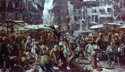 Veronan markkinat tekijältä Adolph Menzel