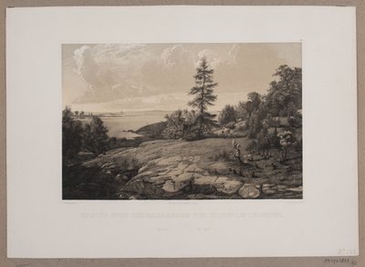 Näkymä saaristoon Elleholmassa Blekingissä. tekijältä Johan Adolph Kittendorff