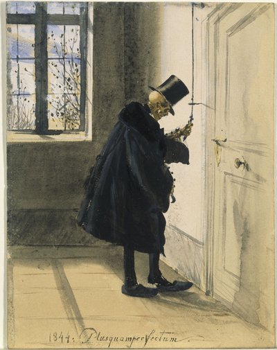 Kuolema kutsumattomana vieraana. 1844: plusquamperfectum tekijältä Adolph Menzel