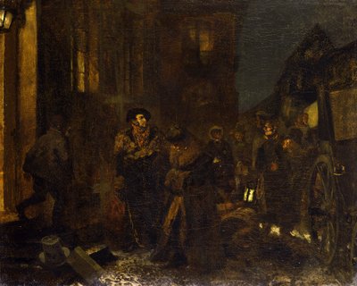 Pysähdys matkan varrella tekijältä Adolph Menzel