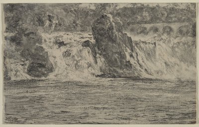 Reinin putoukset Schaffhausenissa Reinin putoukset Schaffhausenista, 1885. tekijältä Adolph Menzel